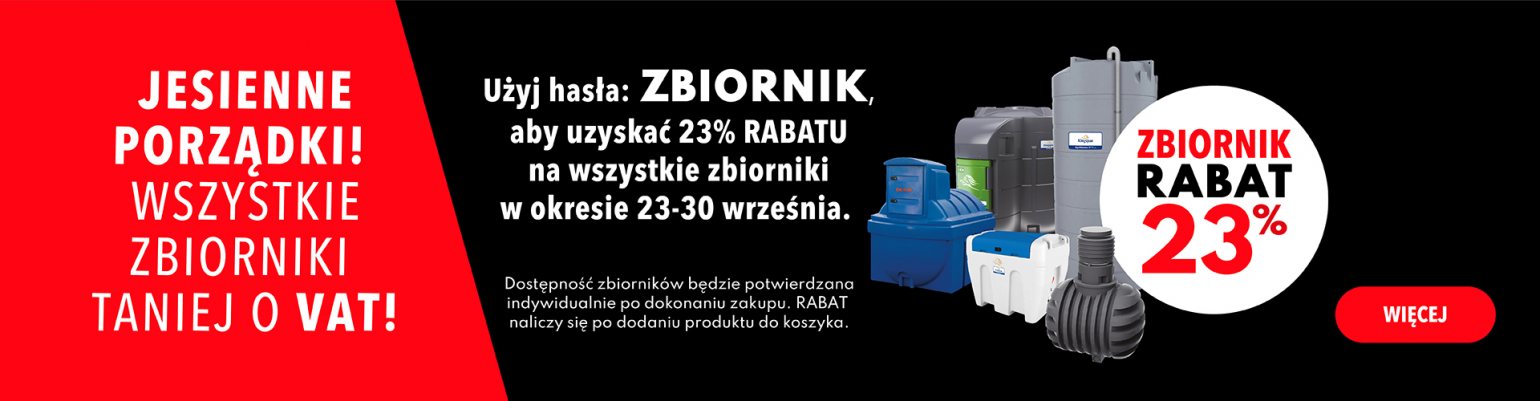 JESIENNE PORZĄDKI - PROMOCJA NA ZBIORNIKI